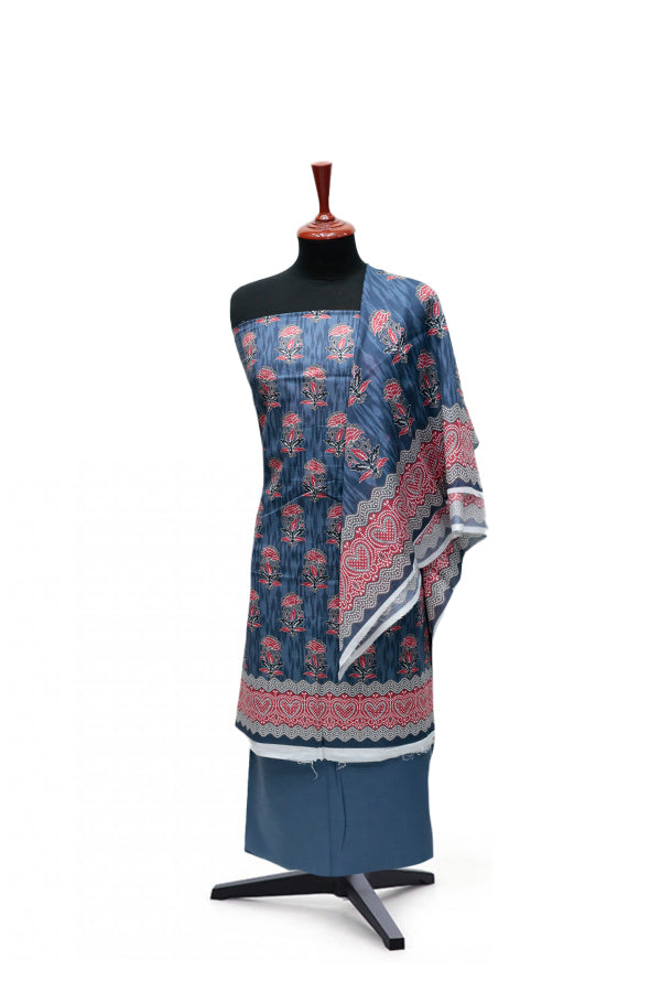 Serene Print Lawn`25 D#12 (Blue)