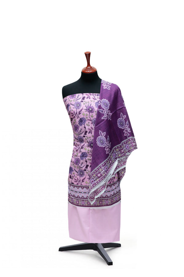 Serene Print Lawn`25 D#15 (L Purple)