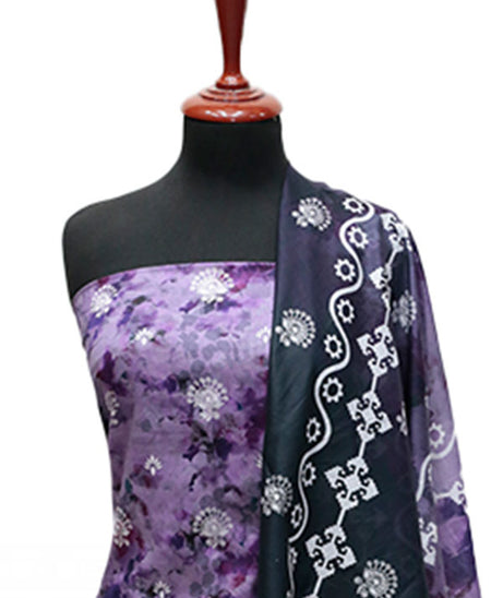 Serene Print Lawn`25 D#331 (Purple)