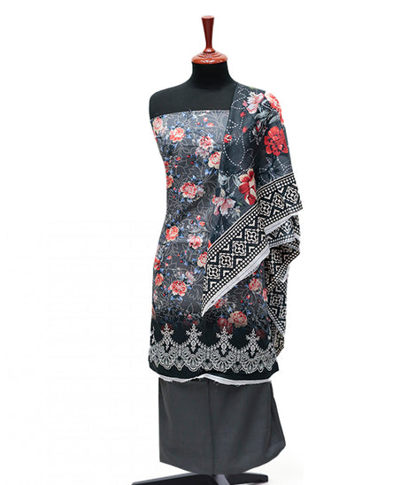 Serene Print Lawn`25 D#334 (D Grey)