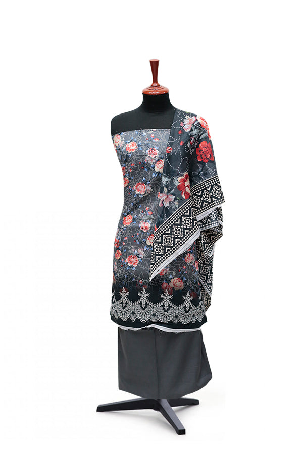 Serene Print Lawn`25 D#334 (D Grey)