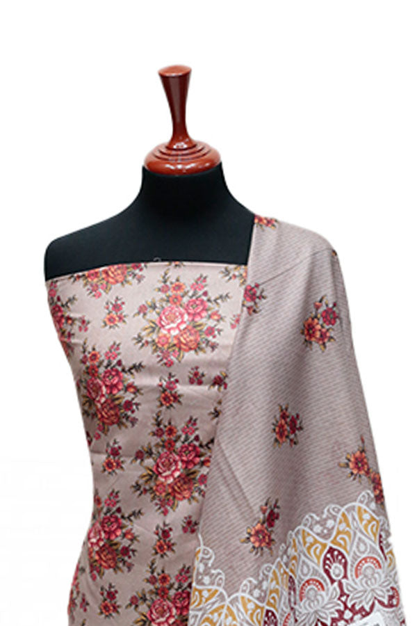 Serene Print Lawn`25 D#4 (L Brown)