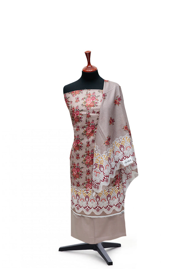 Serene Print Lawn`25 D#4 (L Brown)