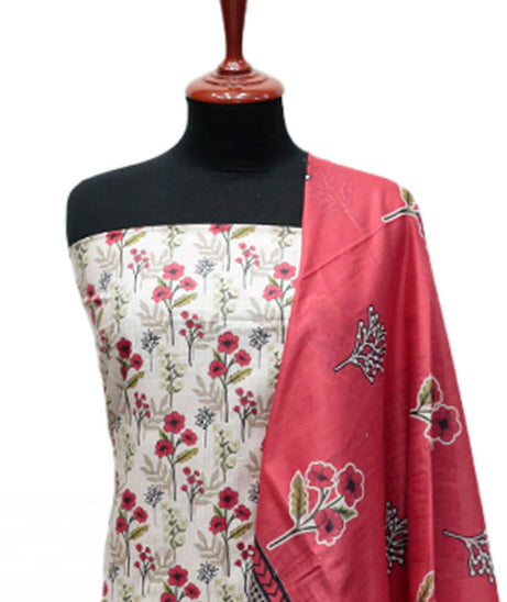 Serene Print Lawn`25 D#7 (Fawn)