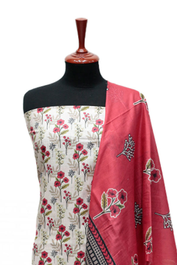 Serene Print Lawn`25 D#7 (Fawn)