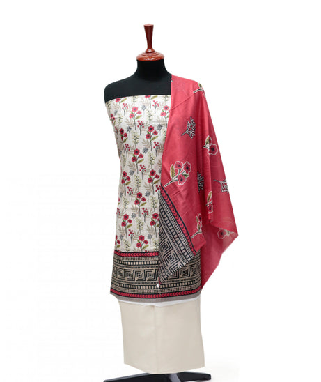 Serene Print Lawn`25 D#7 (Fawn)
