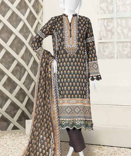 Serene Print Lawn`23 D#1003 D-Green