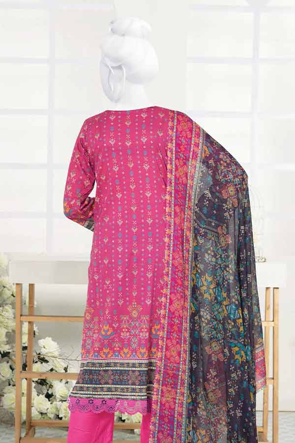 Serene Print Lawn`23 D#3007 Purple