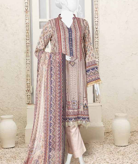 Serene Print Lawn`23 D#983 L-Grey