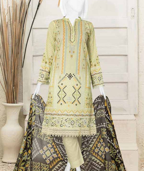 Serene Print Lawn`23 D#996 Black