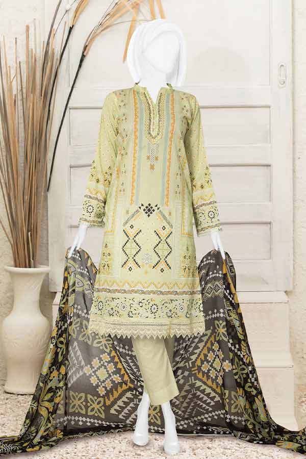 Serene Print Lawn`23 D#996 Black