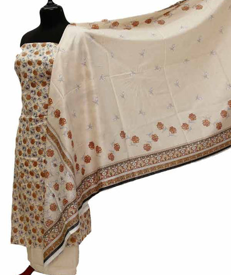 Shahin Star Classic Lawn'21 D#7003 Cream