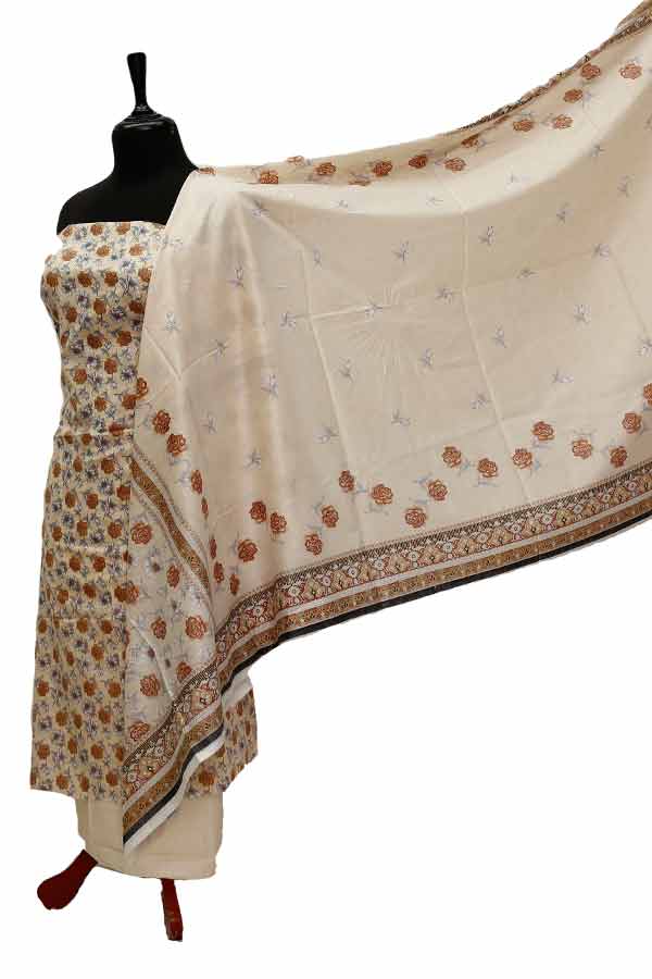 Shahin Star Classic Lawn'21 D#7003 Cream