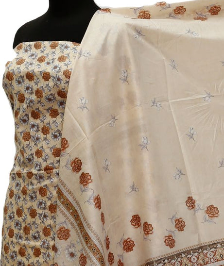 Shahin Star Classic Lawn'21 D#7003 Cream