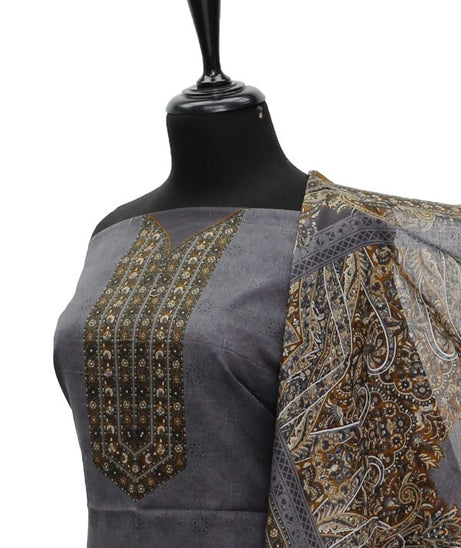 Shahin Star Swiss Voil'21 D#5015 Grey