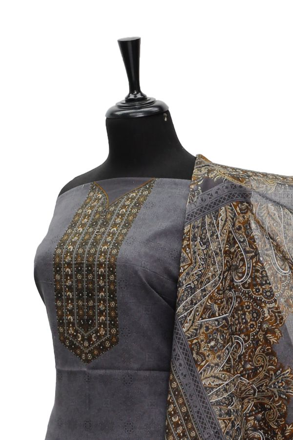 Shahin Star Swiss Voil'21 D#5015 Grey