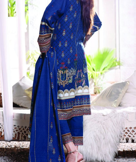 Shahkar Digital Khaddar`21 D#112 (Blue)