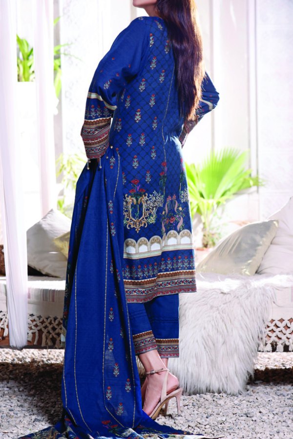 Shahkar Digital Khaddar`21 D#112 (Blue)