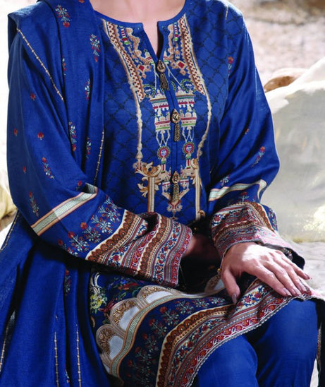 Shahkar Digital Khaddar`21 D#112 (Blue)