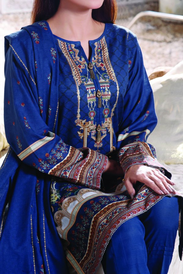 Shahkar Digital Khaddar`21 D#112 (Blue)