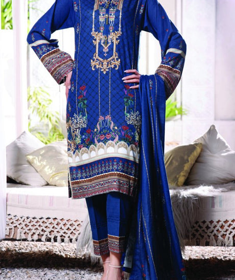 Shahkar Digital Khaddar`21 D#112 (Blue)