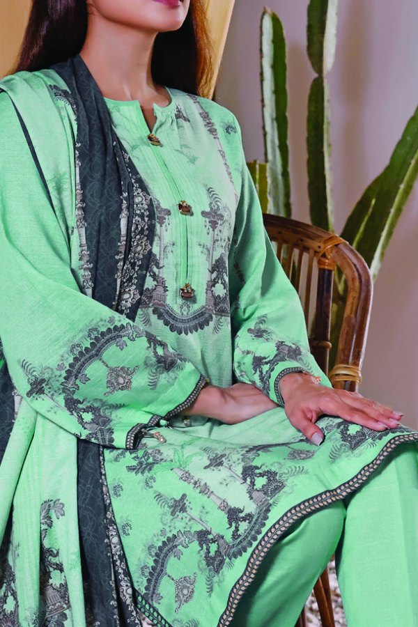 Shahkar Digital Khaddar`21 D#116 (Sea Green)