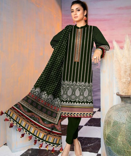 Shahnoor D/Classic Lawn`22 D#148 D Green