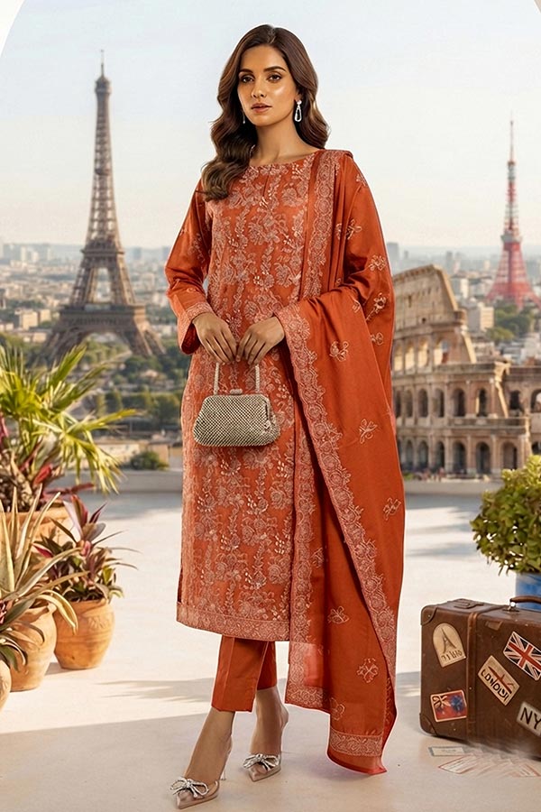 Shaira E/Peach Wool`26 D#1 (Vol-10) (D Peach)