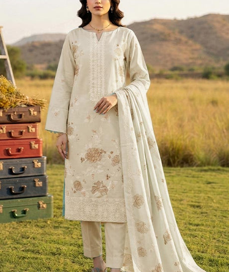 Shaira E/Peach Wool`26 D#4 (Vol-40) (Cream)