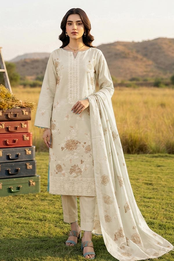 Shaira E/Peach Wool`26 D#4 (Vol-40) (Cream)