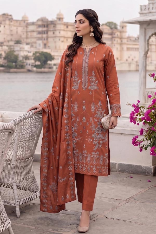 Shaira E/Peach Wool`26 D#7 (Vol-70) (Orange)