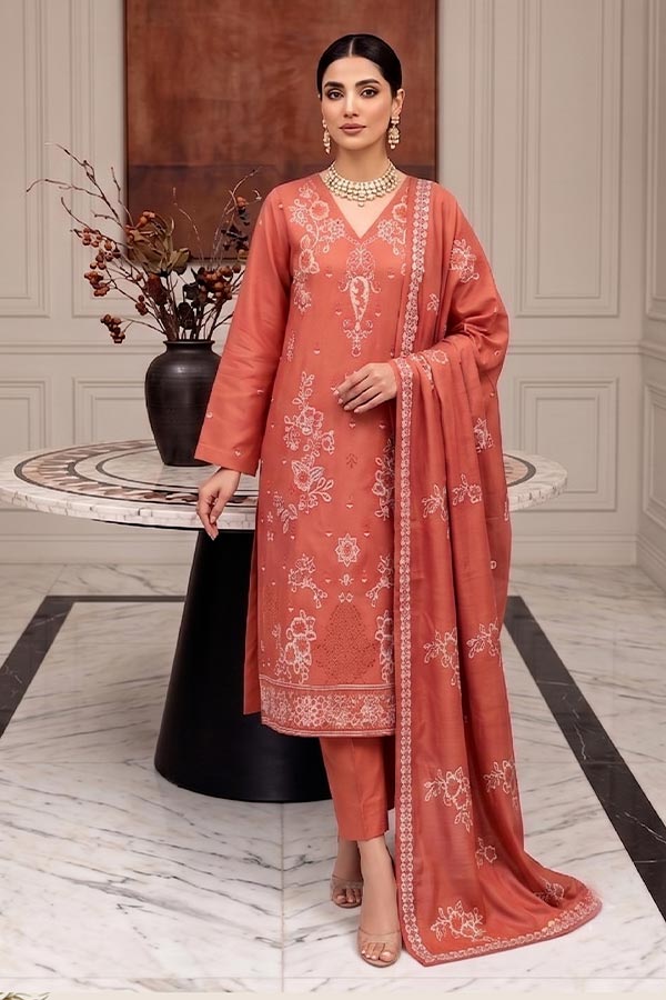 Shaira E/Peach Wool`26 D#8 (Vol-80) (Orange)