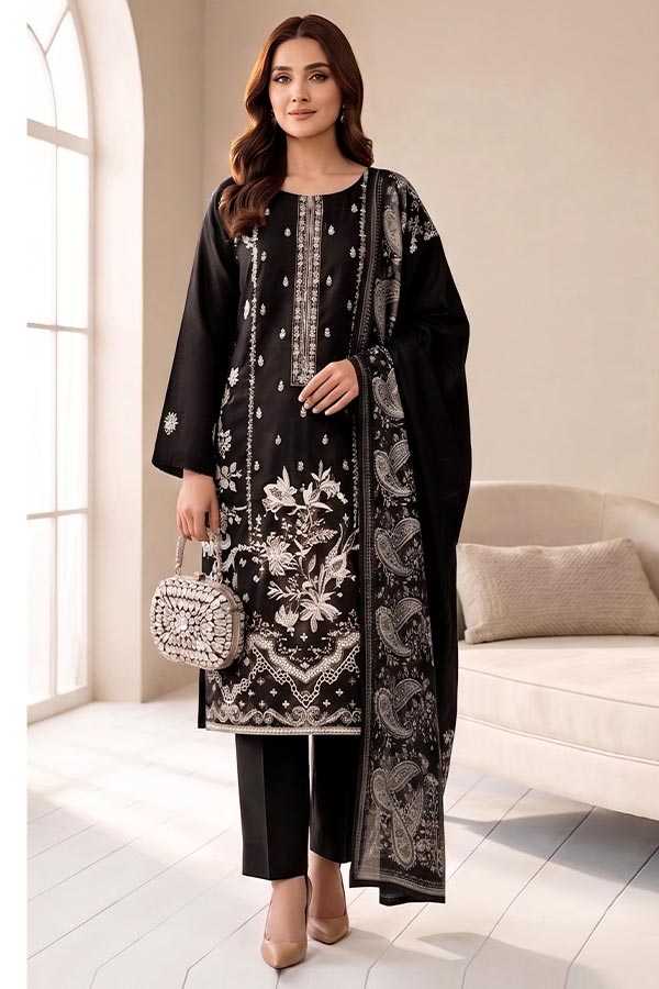 Shaira P/Leather Jacquard`26 D#01 Black