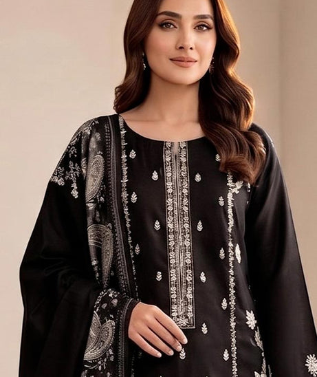 Shaira P/Leather Jacquard`26 D#01 Black