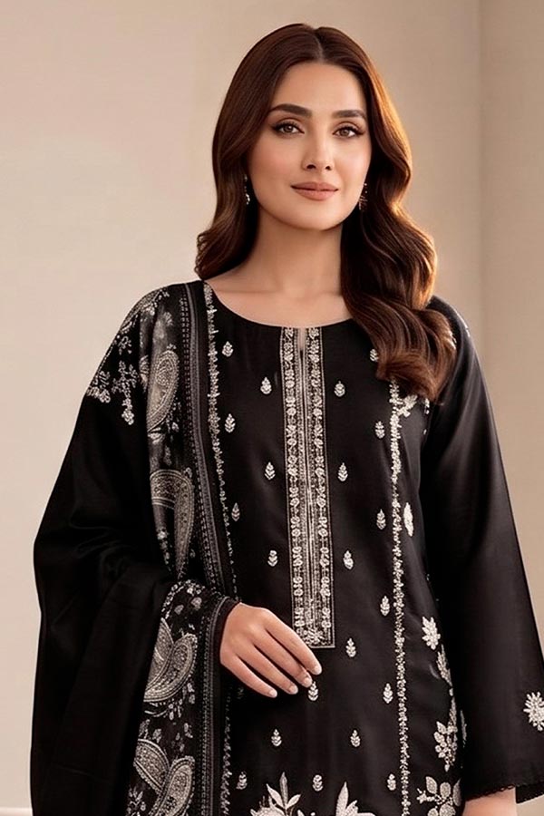 Shaira P/Leather Jacquard`26 D#01 Black