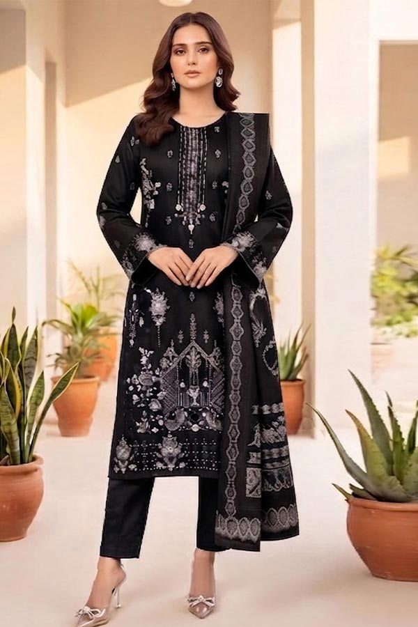 Shaira P/Leather Jacquard`26 D#01 Charcoal