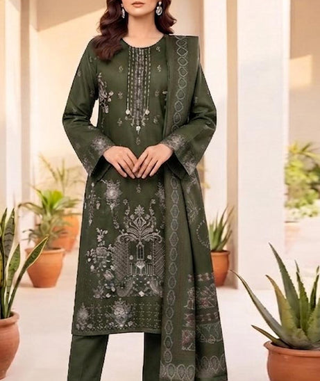 Shaira P/Leather Jacquard`26 D#01 M Green
