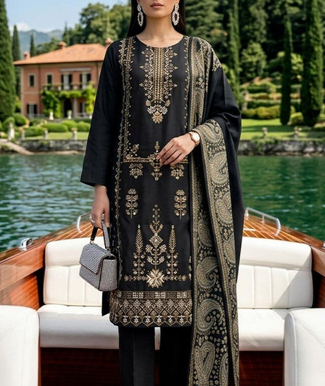 Shaira P/Leather Jacquard`26 Vol-2 D#01 Black