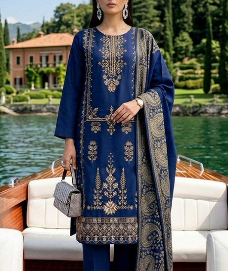 Shaira P/Leather Jacquard`26 Vol-2 D#01 Blue