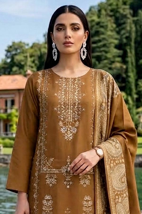Shaira P/Leather Jacquard`26 Vol-2 D#01 Ch Golden