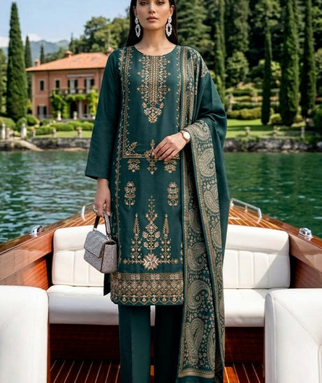 Shaira P/Leather Jacquard`26 Vol-2 D#01 Green