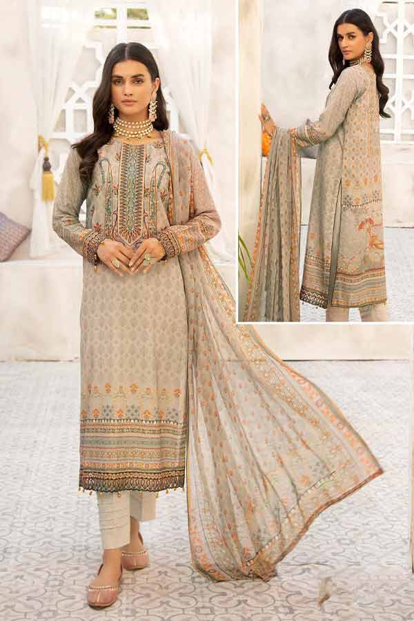 Shaista Anaya Karandi Lawn`22 D#106
