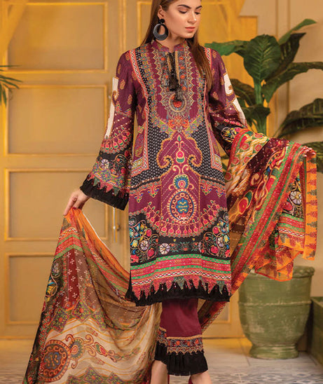Adan`s Arwa Print Emb Suvic`21 D#01