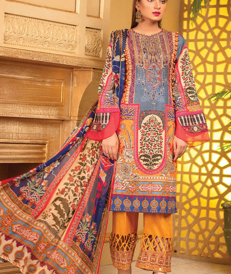 Adan`s Arwa Print Emb Suvic`21 D#10
