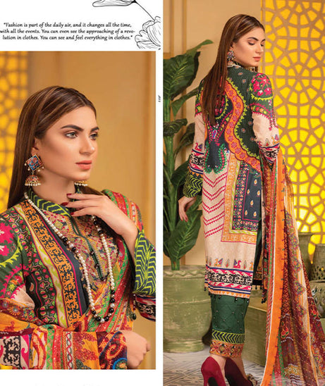 Adan`s Arwa Print Emb Suvic`21 D#02