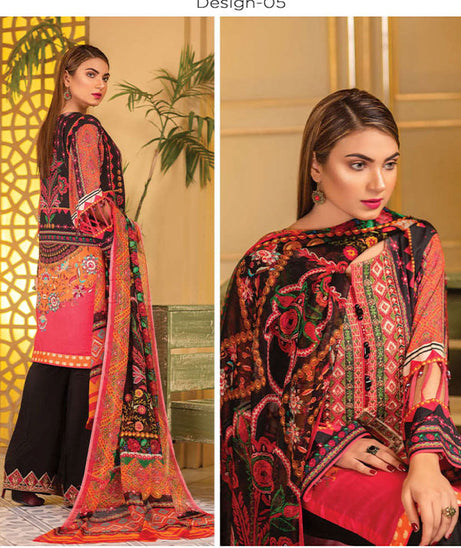 Adan`s Arwa Print Emb Suvic`21 D#05