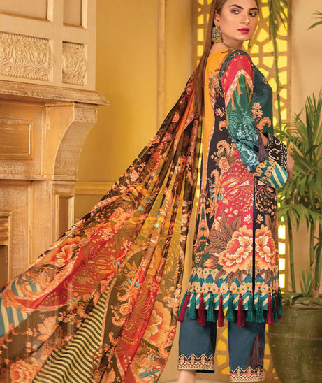 Adan`s Arwa Print Emb Suvic`21 D#06
