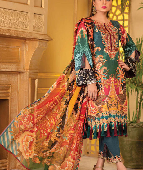 Adan`s Arwa Print Emb Suvic`21 D#06