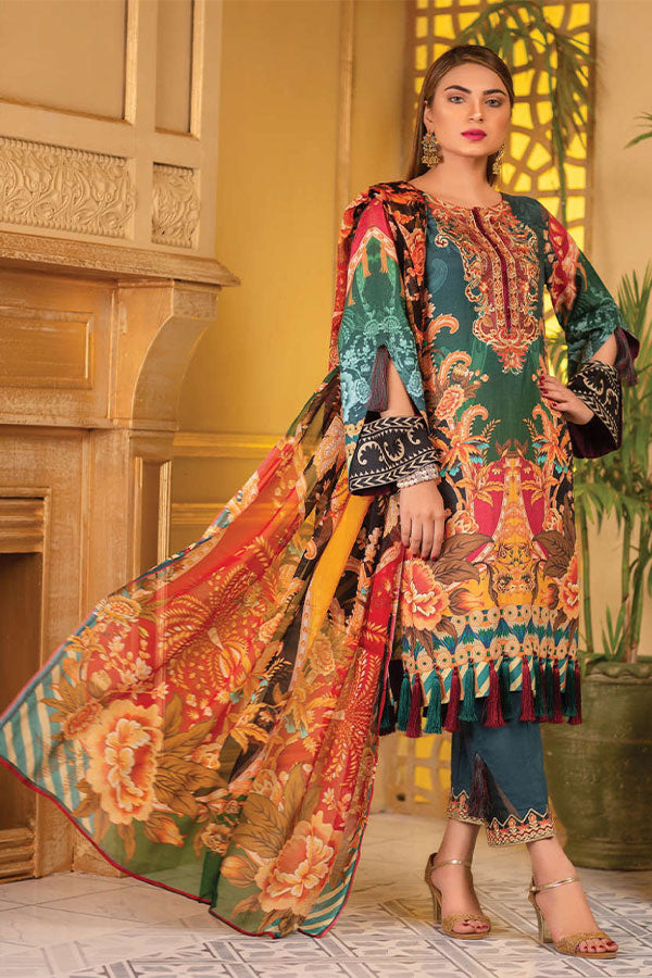 Adan`s Arwa Print Emb Suvic`21 D#06