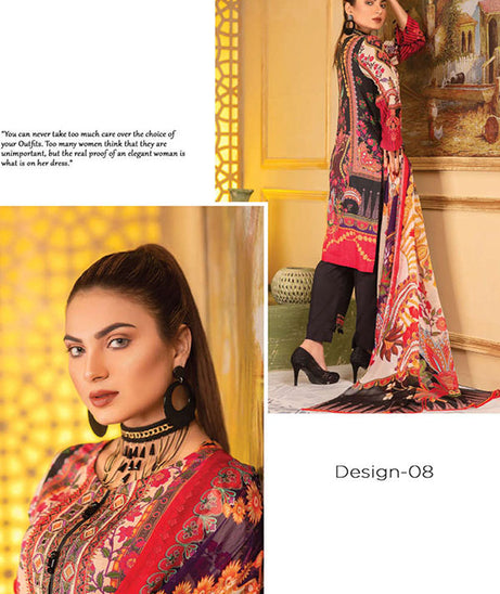 Adan`s Arwa Print Emb Suvic`21 D#08
